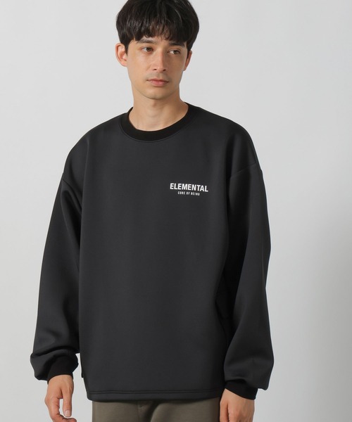 完売品 新品タグ付 リフレクティブロゴウインドクルーネック プルオーバー 黒 Ｌ WILD THINGS（ワイルドシングス） BOX REF HOODY リフレクタープリント