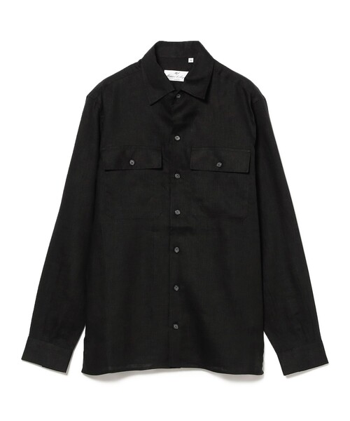 【美品】 Massimo d'Augusto TEOリネンシャツジャケット 別注】Massimo d'Augusto / TEO リネン シャツジャケット