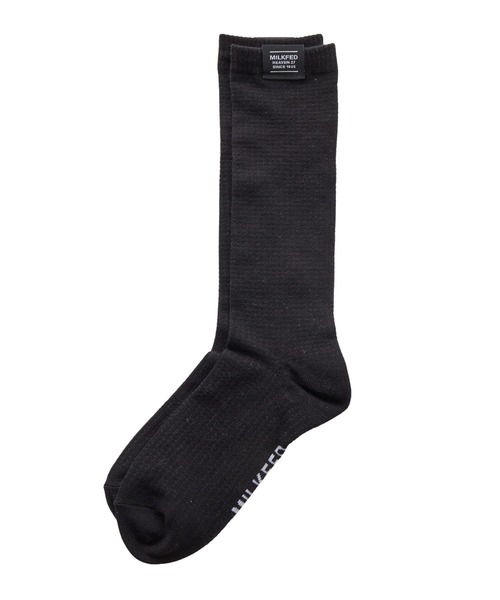 MILKFED.（ミルクフェド）の「BUMPY KNIT SOCKS（ソックス/靴下・レディース・オフホワイト/ブラック・ONE SIZE）」の2枚目の写真