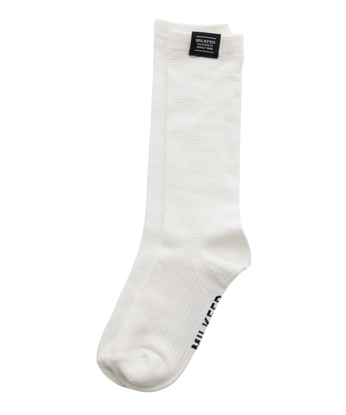 MILKFED.（ミルクフェド）の「BUMPY KNIT SOCKS（ソックス/靴下・レディース・オフホワイト/ブラック・ONE SIZE）」の4枚目の写真