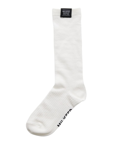 MILKFED.（ミルクフェド）の「BUMPY KNIT SOCKS（ソックス/靴下・レディース・オフホワイト/ブラック・ONE SIZE）」の5枚目の写真