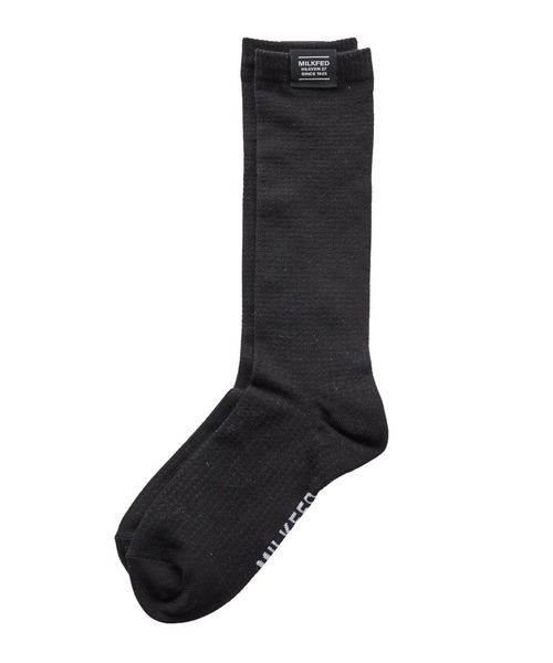 MILKFED.（ミルクフェド）の「BUMPY KNIT SOCKS（ソックス/靴下・レディース・オフホワイト/ブラック・ONE SIZE）」の3枚目の写真