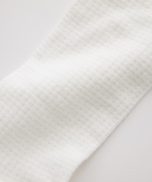 MILKFED.（ミルクフェド）の「BUMPY KNIT SOCKS（ソックス/靴下・レディース・オフホワイト/ブラック・ONE SIZE）」の8枚目の写真