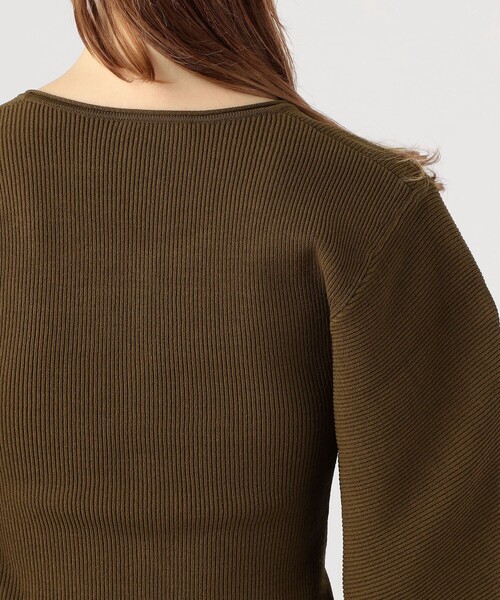 BY MALENE BIRGER（バイマレーネビルガー）の「BY MALENE BIRGER FRANCINAS　ドロップショルダーカーディガン（カーディガン/ボレロ・レディース・ブラウン/ブラック・XS）」の8枚目の写真