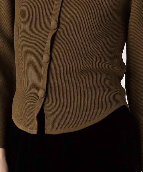 BY MALENE BIRGER（バイマレーネビルガー）の「BY MALENE BIRGER FRANCINAS　ドロップショルダーカーディガン（カーディガン/ボレロ・レディース・ブラウン/ブラック・XS）」の10枚目の写真