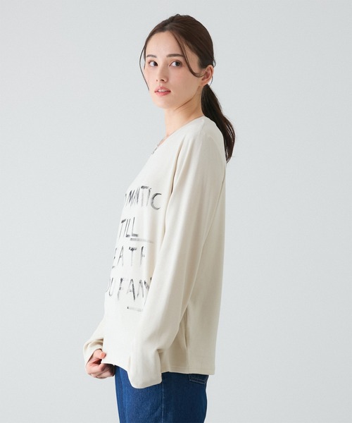 Jayro(ジャイロ)の「マシュマロタッチロゴTシャツ(Tシャツ/カットソー・レディース・ブラック/ベージュ・FREE)」の22枚目の写真