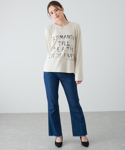 Jayro(ジャイロ)の「マシュマロタッチロゴTシャツ(Tシャツ/カットソー・レディース・ブラック/ベージュ・FREE)」の20枚目の写真