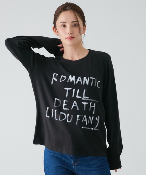 Jayro(ジャイロ)の「マシュマロタッチロゴTシャツ(Tシャツ/カットソー・レディース・ブラック/ベージュ・FREE)」の18枚目の写真