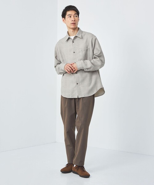 green label relaxing(グリーンレーベルリラクシング)の「ドライ チノ 1プリーツ ユーティリティパンツ イージーパンツ -ストレッチ-(チノパンツ・メンズ・モカ/ブラック/ナチュラル・L/M/S/XL)」の6枚目の写真