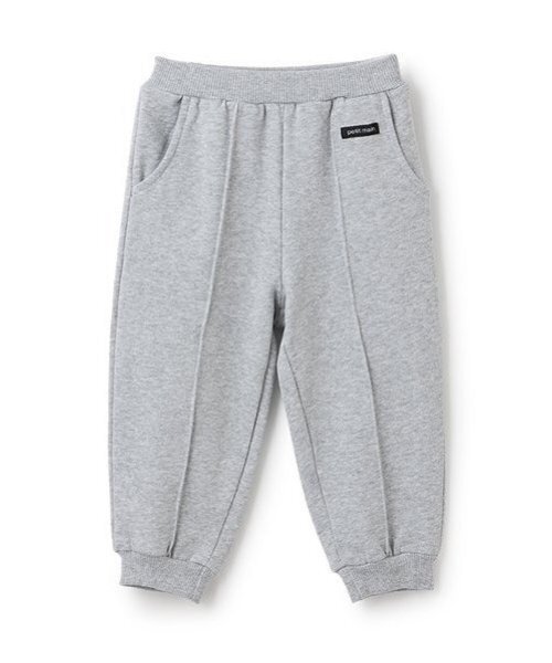 petit main（プティマイン）の「【GOODPRICE】裏起毛カットパンツ（スウェットパンツ・キッズ・クリーム/トップグレー/ネイビー/ブラウン・80ｃｍ/90cm/100cm/110cm/120cm/130cm）」の9枚目の写真