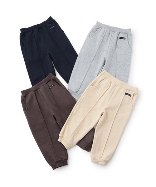 petit main（プティマイン）の「【GOODPRICE】裏起毛カットパンツ（スウェットパンツ・キッズ・クリーム/トップグレー/ネイビー/ブラウン・80ｃｍ/90cm/100cm/110cm/120cm/130cm）」の17枚目の写真