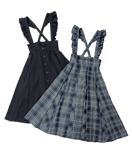 Secret Honey（シークレットハニー）の「マチ付きスカート（スカート・レディース・ブラック/チェック・MEDIUM）」の9枚目の写真