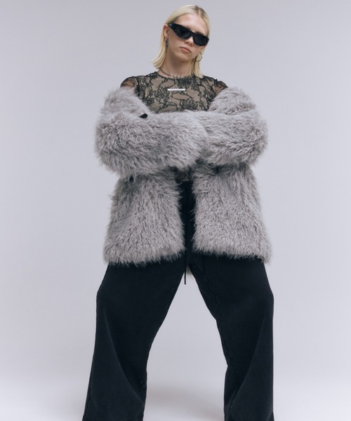 Faux ファーコート フェイクファーコート