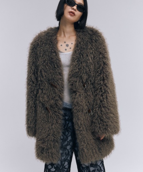 JOSE MOON（ジョゼムーン）の「FAKE FUR COAT/フェイクファーコート