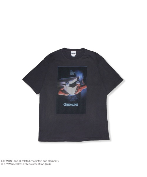 minius(ミニウス)の「『グレムリン/GREMLINS』"""Mischievous"" T-Shirt" 半袖プリントTシャツ ビックシルエット ピグメント加工 ヴィンテージライク(Tシャツ/カットソー・メンズ・チャコール/ホワイト・X-LARGE/LARGE/MEDIUM)」の13枚目の写真