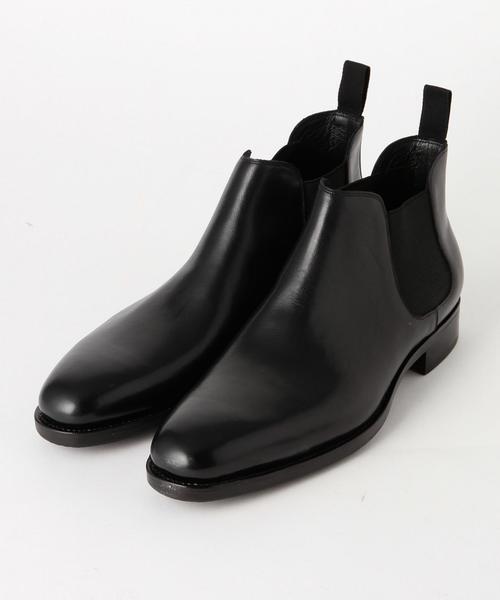 UNITED ARROWS(ユナイテッドアローズ)の「UA レザー サイドゴア ブーツ Π(ブーツ・メンズ・ブラック・6/8/7h/6h/7/9/9h/8h)」の1枚目の写真