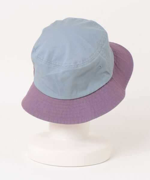 FRUIT OF THE LOOM(フルーツオブザルーム)の「【FRUIT OF THE LOOM】 EX TWOTONE WAPPEN BUCKET HAT/ワッペンバケットハット(ハット・レディース・ベージュ/パープル/ネイビー・FREE)」の4枚目の写真