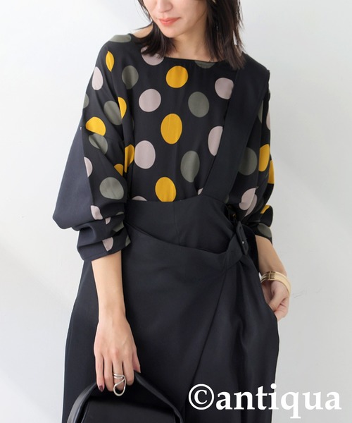 antiqua(アンティカ)の「ドットラグラントップス(その他トップス・レディース・ブラック/ホワイト・ONESIZE)」の12枚目の写真