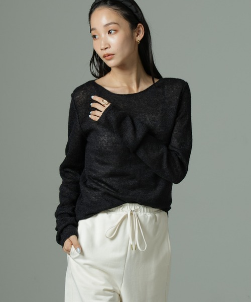 NANO universe（ナノユニバース）の「ビスチェセットニット（ニット/セーター・レディース・ブラック/ベージュ/カーキブラウン・FREE）」の21枚目の写真