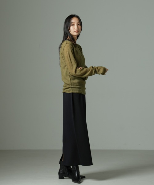 NANO universe（ナノユニバース）の「ビスチェセットニット（ニット/セーター・レディース・ブラック/ベージュ/カーキブラウン・FREE）」の9枚目の写真