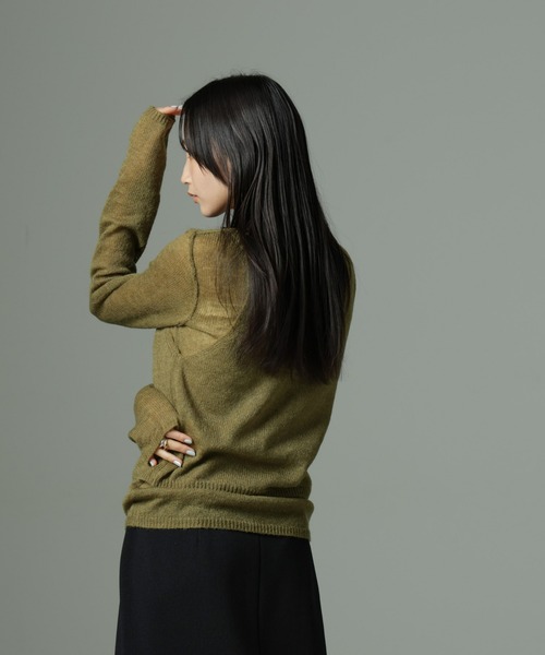 NANO universe（ナノユニバース）の「ビスチェセットニット（ニット/セーター・レディース・ブラック/ベージュ/カーキブラウン・FREE）」の6枚目の写真