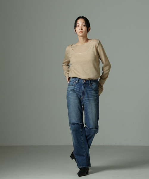 NANO universe（ナノユニバース）の「ビスチェセットニット（ニット/セーター・レディース・ブラック/ベージュ/カーキブラウン・FREE）」の17枚目の写真