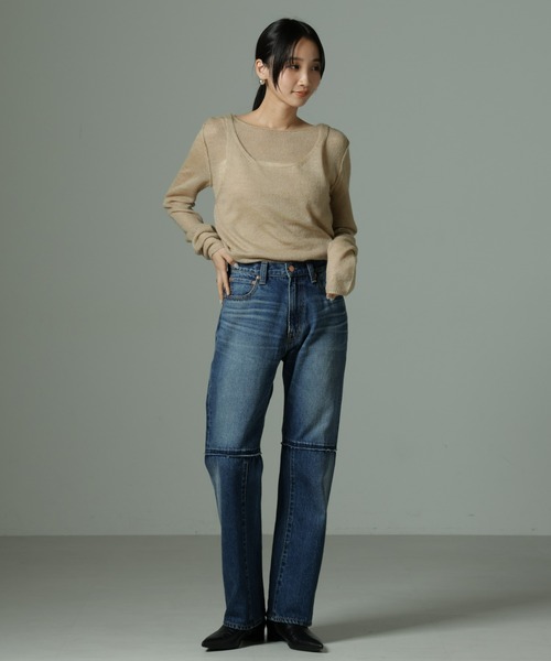 NANO universe（ナノユニバース）の「ビスチェセットニット（ニット/セーター・レディース・ブラック/ベージュ/カーキブラウン・FREE）」の18枚目の写真