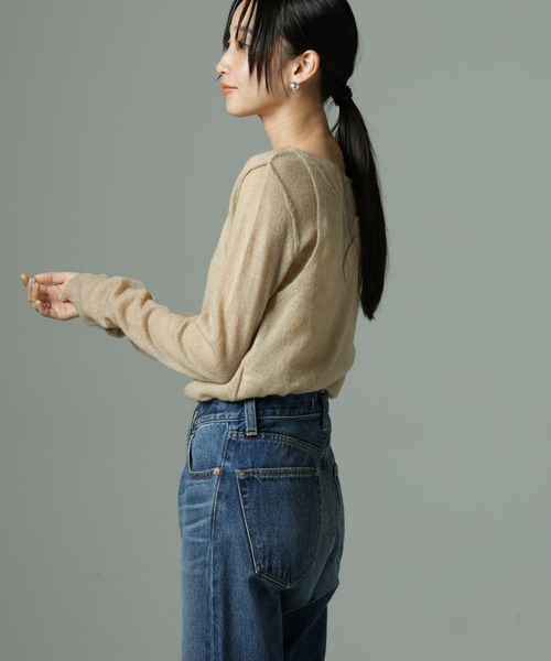 NANO universe（ナノユニバース）の「ビスチェセットニット（ニット/セーター・レディース・ブラック/ベージュ/カーキブラウン・FREE）」の16枚目の写真