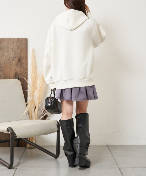 RAY CASSIN(レイカズン)の「シアーフレアミニスカート(スカート・レディース・ブラック/グレー系その他2/ホワイト・FREE)」の19枚目の写真