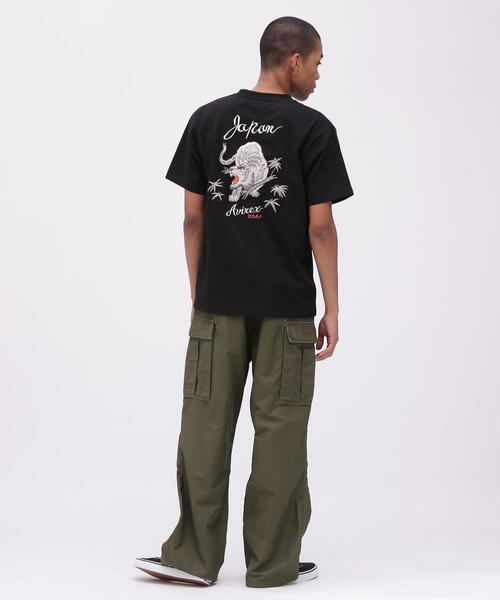 大人気【AVIREX / アヴィレックス】スーベニア タイガー Tシャツ SOUVENIR TIGER T-SHIRT / スーベニア タイガー 半袖Tシャツ