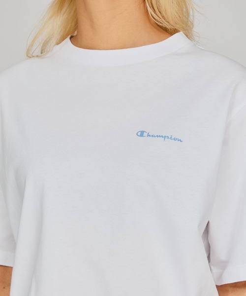 Champion(チャンピオン)の「【Champion/チャンピオン】レディース ショートスリーブTシャツ(Tシャツ/カットソー・レディース・その他35/ホワイト/ブラック系その他/グレー/ペールイエロー/サックスブルー・MEDIUM/LARGE)」の7枚目の写真