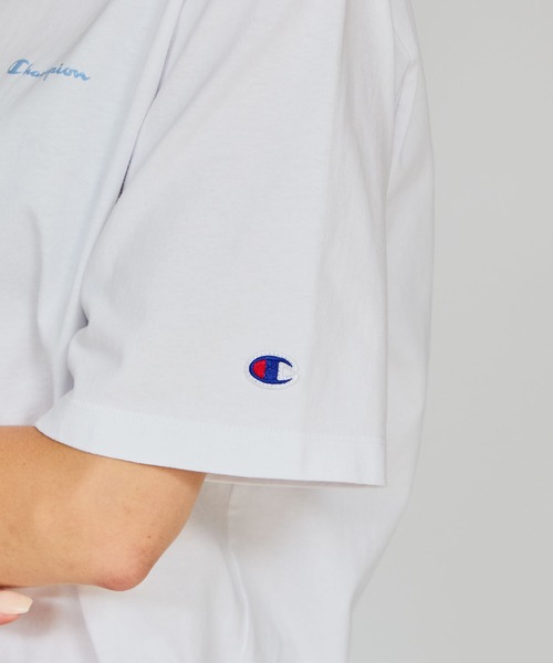 Champion(チャンピオン)の「【Champion/チャンピオン】レディース ショートスリーブTシャツ(Tシャツ/カットソー・レディース・その他35/ホワイト/ブラック系その他/グレー/ペールイエロー/サックスブルー・MEDIUM/LARGE)」の8枚目の写真