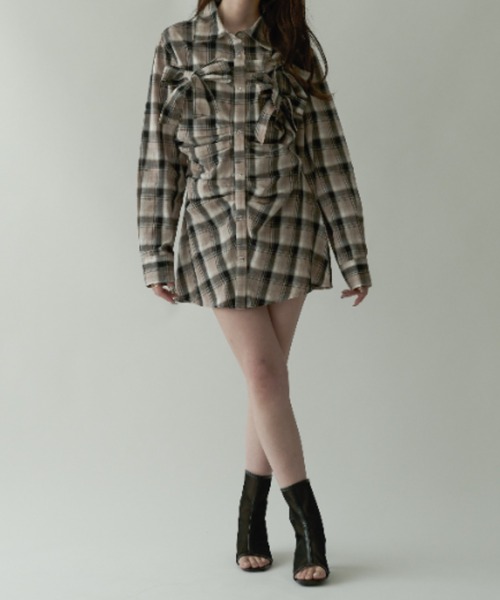 セール】OVER SIZE CHECK SHIRTS / オーバーサイズチェックシャツ 