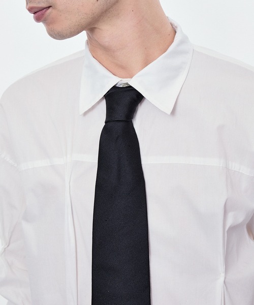 M TO R（ムウトアール）の「RANDUM PINCH LONG SLEEVE SHIRTS（シャツ/ブラウス・レディース・ホワイト/サックスブルー・40/42/38）」の8枚目の写真