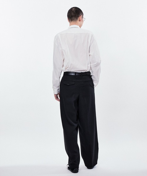 M TO R（ムウトアール）の「RANDUM PINCH LONG SLEEVE SHIRTS（シャツ/ブラウス・レディース・ホワイト/サックスブルー・40/42/38）」の10枚目の写真