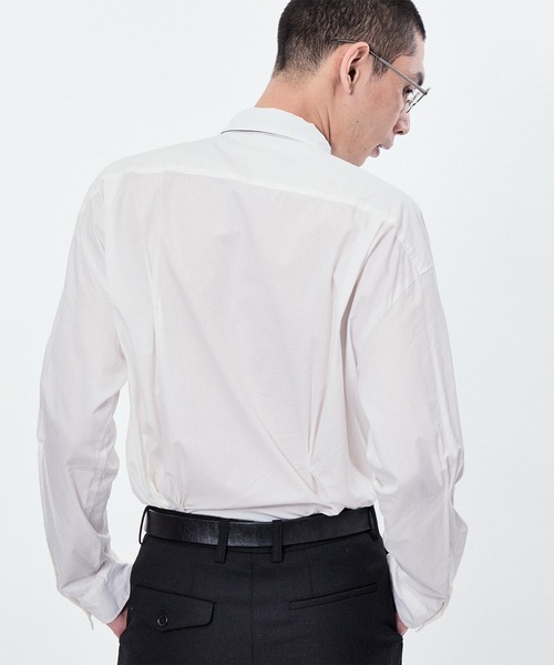 M TO R（ムウトアール）の「RANDUM PINCH LONG SLEEVE SHIRTS（シャツ/ブラウス・レディース・ホワイト/サックスブルー・40/42/38）」の11枚目の写真