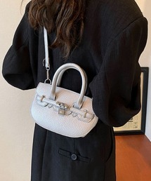 L LABEL（エルラベル）の「ロックチャームサドルバッグ（ハンドバッグ）」