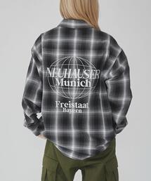 WEGO | WEGO/【25年春夏新作】グラフィックオンブレチェックシャツ(シャツ/ブラウス)
