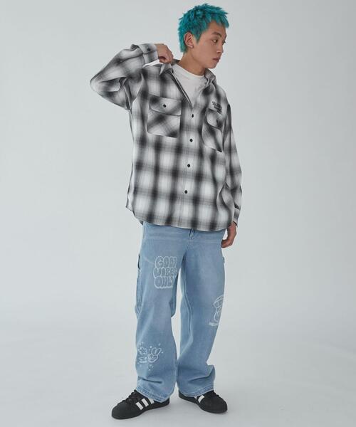 WEGO（ウィゴー）の「WEGO/グラフィックオンブレチェックシャツ（シャツ/ブラウス・メンズ・その他4/その他1/その他2/その他3・MEDIUM/LARGE）」の13枚目の写真