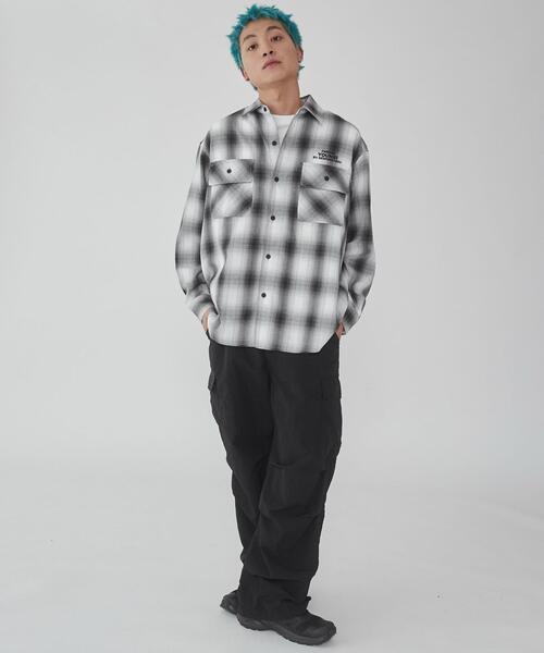 WEGO（ウィゴー）の「WEGO/グラフィックオンブレチェックシャツ（シャツ/ブラウス・メンズ・その他4/その他1/その他2/その他3・MEDIUM/LARGE）」の6枚目の写真