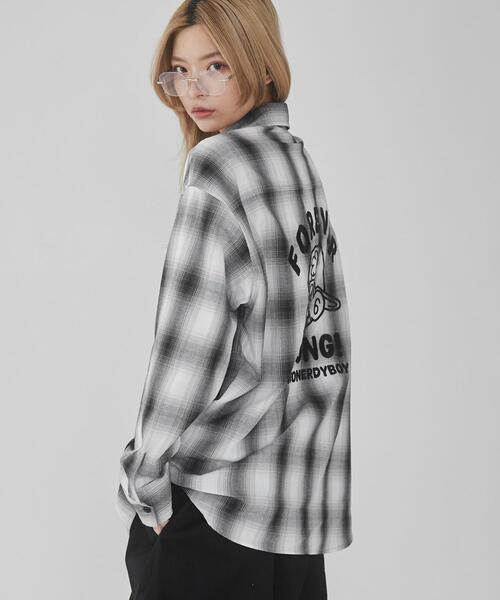 WEGO（ウィゴー）の「WEGO/グラフィックオンブレチェックシャツ（シャツ/ブラウス・メンズ・その他4/その他1/その他2/その他3・MEDIUM/LARGE）」の7枚目の写真