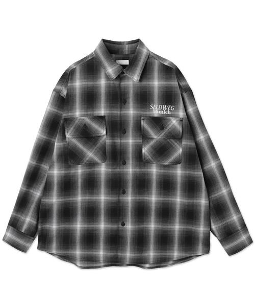WEGO BOYNEXTDOOR オンブレチェックシャツ ブラック M ボネクド オンブレチェックグラフィックシャツ（LS） – WEGO ONLINE STORE