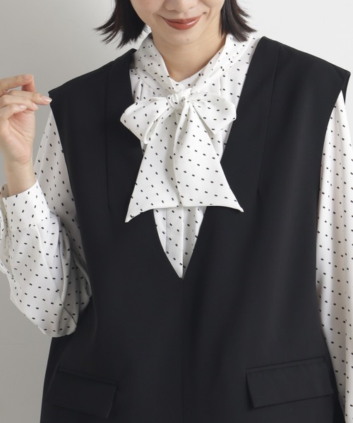 FOUND GOOD（ファウンドグッド）の「O/Vネックベスト（ベスト・レディース・ブラック/ネイビー・L/M/S）」の5枚目の写真