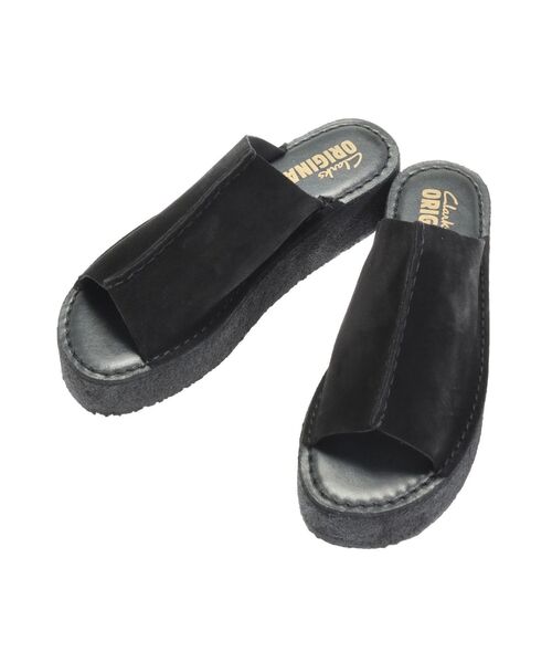 CLARKS スライド サンダル スニーカー レザー ウエッジ Clarks】クラークス Torhill Slide（トーヒル スライド