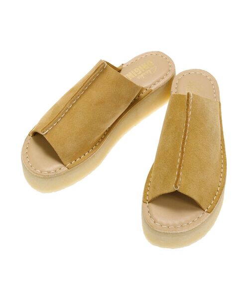 Clarks（クラークス）の「【Ca】CLARKS Wedge Slide（サンダル・レディース・ブラック/ベージュ・23.5/24.5/22.5）」の9枚目の写真