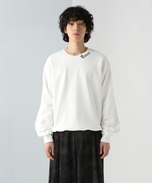 HARE(ハレ)の「ネックシシュウロゴスウェット(HARE)(スウェット・メンズ・イエロー/ホワイト/ブラック・FREE)」の2枚目の写真