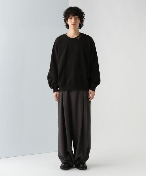 HARE(ハレ)の「ネックシシュウロゴスウェット(HARE)(スウェット・メンズ・イエロー/ホワイト/ブラック・FREE)」の7枚目の写真