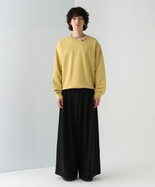 HARE(ハレ)の「ネックシシュウロゴスウェット(HARE)(スウェット・メンズ・イエロー/ホワイト/ブラック・FREE)」の9枚目の写真