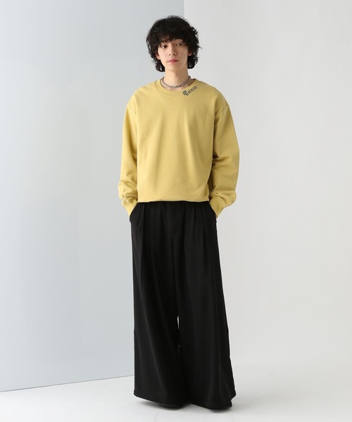 HARE(ハレ)の「ネックシシュウロゴスウェット(HARE)(スウェット・メンズ・イエロー/ホワイト/ブラック・FREE)」の10枚目の写真