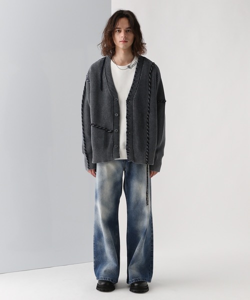 HARE(ハレ)の「ネックシシュウロゴスウェット(HARE)(スウェット・メンズ・イエロー/ホワイト/ブラック・FREE)」の6枚目の写真